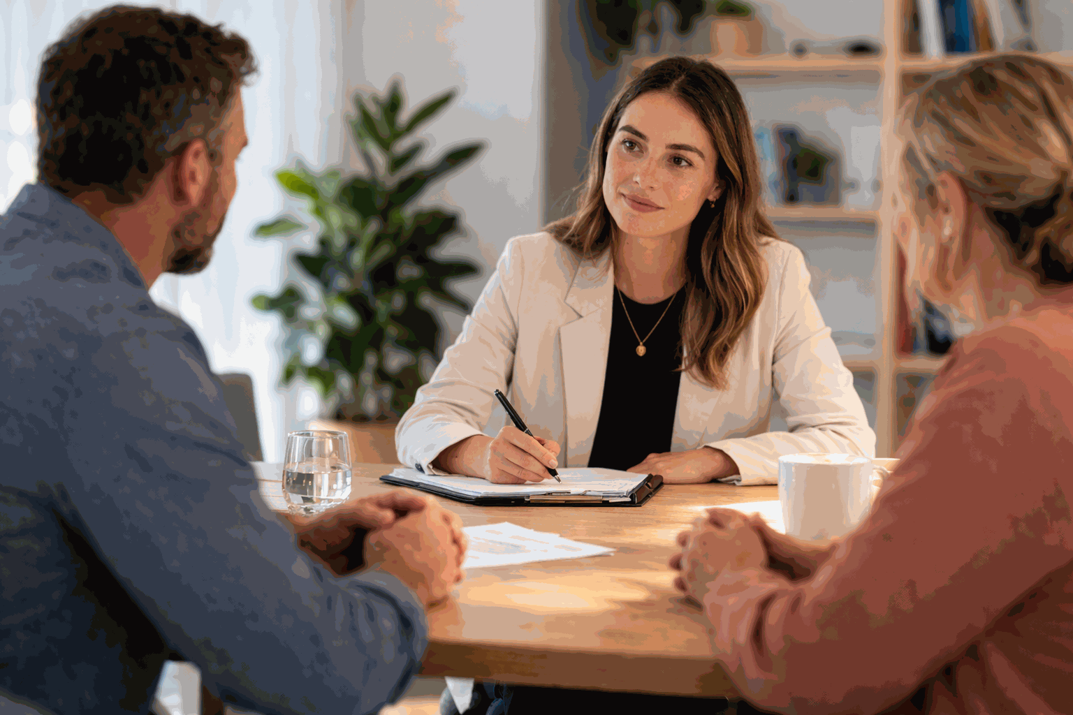 Family dispute resolution trainee participating in supervised work placement session